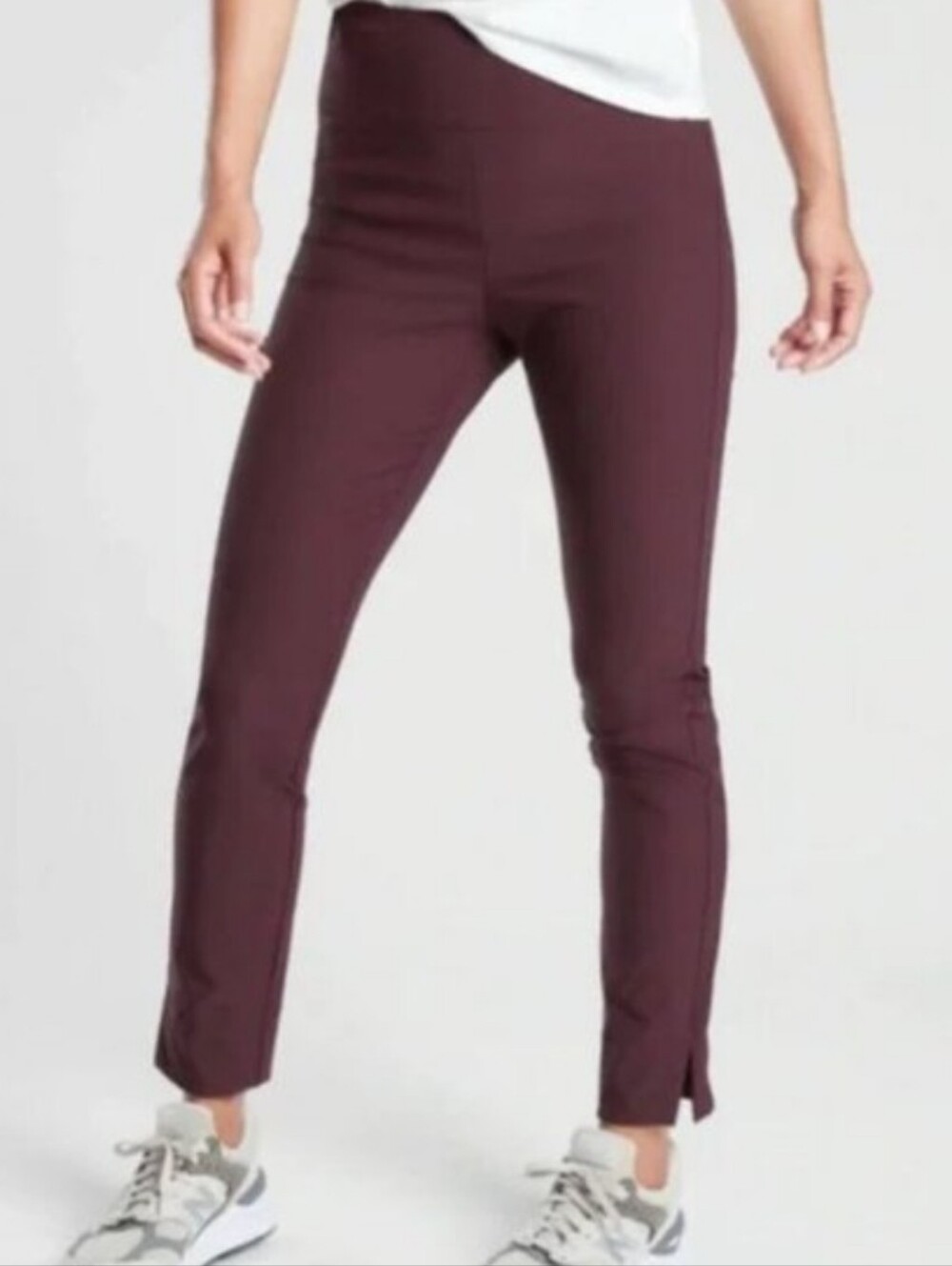 Athleta Wander Slim Ankle Pant In Maroon Size 8